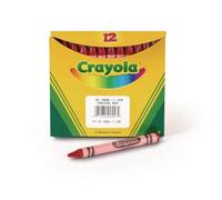 Crayola Single Color Crayon, 12 Count Box, Red; no. BIN520836038