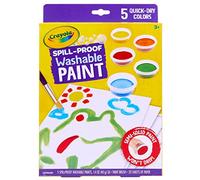 CRAYOLA Spill Proof Paint Set, Washable Paint for Kids, Ages 3, 4, 5, 6