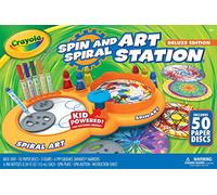 CRAYOLA Spin & Spiral Art Station Deluxe, DIY Crafts, Toys for Boys & Girls, Gift, Ages 5, 6, 7, 8