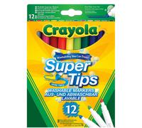 Crayola Supertips Super Washable Pens Pack of 12, Assorted