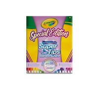 CRAYOLA Super Tips Pastel 100 Pens for Adults, Medium Point, 100 Different Colours, Ideal for Lettering and Coloring, School and Teachers, Assorted Pastel Colours