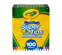 Crayola Super Tips Washable Markers 100/Pkg-Assorted Colors - 58-5100