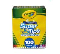 Crayola Set 100 Super Tips Washable Markers
