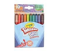 CRAYOLA Swirl Mini Twistable Crayons - Assorted Colours (Pack of 10) | Magical Swirl Effect Will Draw 4 Colours Per Crayon | Ideal for Kids Ages 3+