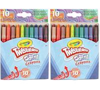 CRAYOLA Swirl Mini Twistable Crayons - Assorted Colours (Pack of 20) | Magical Swirl Effect Will Draw 4 Colours Per Crayon | Ideal for Kids Ages 3+