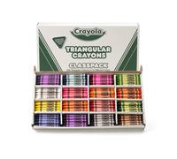 Crayola Triangular Crayon Classpack Toddler Crayons 16 Assorted Colors 256 Count Bulk
