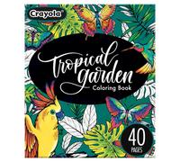 Crayola Tropical Garden Coloring Book, Adult Coloring Gift, 40 Pages