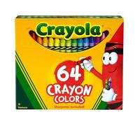 Crayola TRTAZ11A Crayon Set, 3-5/8", Permanent/Waterproof, 64/BX, Assorted, Sold as 1 Box
