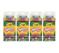 Crayola Twistables Colored Pencils No Sharpening Needed 18 Count (Pack of 4) Total 72 Pencils