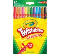 CRAYOLA Twistables Colouring Crayons, Multicolor, 12 Count (Pack of 1)
