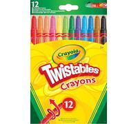CRAYOLA Twistables Colouring Crayons, Multicolor, 12 Count (Pack of 1)