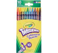 CRAYOLA Twistables Colouring Pencils, Simply Twist for 10 count (Pack of 1)