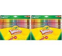 CRAYOLA Twistables Crayons Coloring Set, Mini, Kids Indoor Activities at Home, 24 Count, Assorted (Pack of 2)