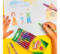 CRAYOLA Twistables Crayons for Kids 24ct No Sharpen Kids Colouring Supplies