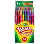 Crayola Twistables Fun Effects Crayons 24Pk Metallic Neon Rainbow No Sharpening