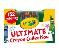 Crayola Ultimate Crayon Box Collection (152ct) Bulk Kids Crayon Caddy Classic & Glitter Crayons for Coloring Holiday Gift for Kids
