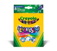 Crayola Ultra Clean Crayons (8-Piece, Large) - 8 bright, washable colors; skin, fabric & surface-safe; double wrapped (52-3282-E-000)