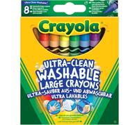 CRAYOLA Ultra Clean Crayons Washable Pack of 8 ,52-3282-E-000