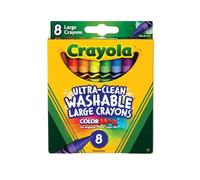 CRAYOLA Ultra Clean Large Washable Crayons, School Supplies, 8 Count
