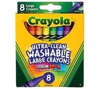 CRAYOLA Ultra Clean Large Washable Crayons, School Supplies, 8 Count