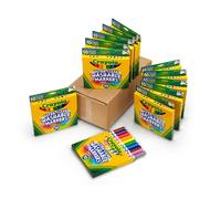 Crayola Ultra Clean Washable Markers (12 Boxes) Bulk Markers for Kids 10 Broad Line Markers Back to School Supplies for Kids
