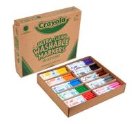 Crayola Ultra Clean Washable Markers Classpack (200 Count) Bulk Markers for Classrooms School Supplies for Kids 10 Colors