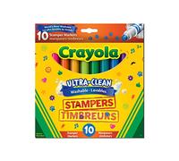 Crayola Ultra- Clean Washable Stampers Markers, 10Pc/Package