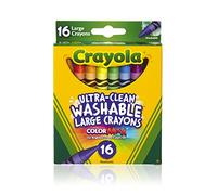 Crayola Washable Crayons, Large, 16 Count