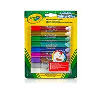 CRAYOLA Washable Glitter Glue - Assorted Colours (Pack Of 9) | Add Some Extra Sparkle To Your Arts & Crafts! | Ideal Kids Aged 3+