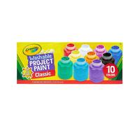 CRAYOLA Washable Kids Paint Set, 10 Ct, Children Arts & Crafts Supplies, Creative Gifts