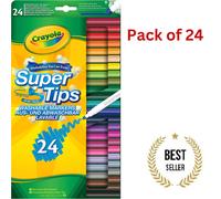 CRAYOLA Washable Markers Felt Tips Colouring Pens Art School Fine Brush Paint