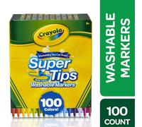 CRAYOLA Washable Markers Felt Tips Colouring Pens Art School Fine Brush Paint UK