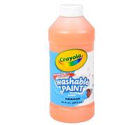 Crayola; Washable Paint Orange; Art Tools; 16-Ounce Plastic Squeeze Bottle Bright Bold Color