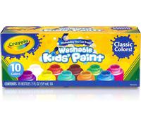 CRAYOLA Washable Paints - Assorted Colours (Pack of 10) 10 Count 1)