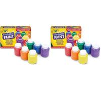 CRAYOLA Washable Project Paint, Painting Supplies for Kids, 6 Count (Pack of 2)