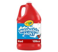 Crayola Washable Red Paint, 1 Gallon Size, Painting Supplies in Bulk