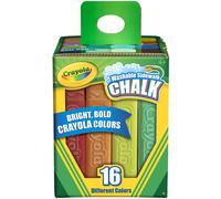 Crayola Washable Sidewalk Chalk-Assorted Colors 16/Pkg