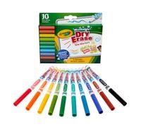 Crayola Washable Slim Dry Erase Markers 10 Count