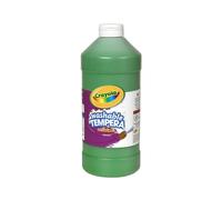 Crayola Washable Tempera Paint For Kids Green Paint Classroom Supplies Non Toxic 32 Oz Squeeze Bottle