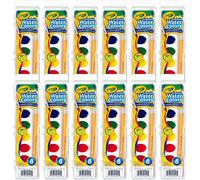 Crayola Washable Watercolors in 8 Vibrant Colors, 12 Paint Sets for Kids, Classroom Supplies
