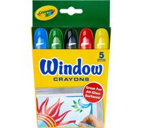 "Washable Window Crayons, 5/Set"