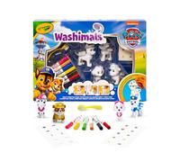 CRAYOLA Washimals - Paw Patrol Activity Set |Includes 4 Washable Figures, 6 Washable Markers, 40 Stickers and Brush | Suitable for Ages 3+