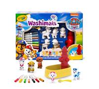 CRAYOLA Washimals - Paw Patrol Fire Hydrant Playset | Includes 5 Washable Figures, 8 Washable Markers, Working Fire Hydrant & Brush | Suitable for Ages 3+