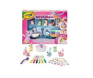 CRAYOLA - Washimals Pets 74-7515 Activity Set with Stickers in Pastel Colours, for Colouring and Bathing Baby Animals, Play and Gift for Children from 3 Years