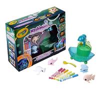 CRAYOLA Washimals Pets - Ocean Glow Lagoon Playset | Colour Your Own Washimal Pets Again and Again | Includes 6 Washable Markers | Ideal for Kids Aged 3+