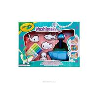 CRAYOLA Washimals Pets - Ocean Lagoon Playset | Colour Your Own Washimal Pets Again and Again | Includes 6 Washable Markers | Ideal for Kids Aged 3+
