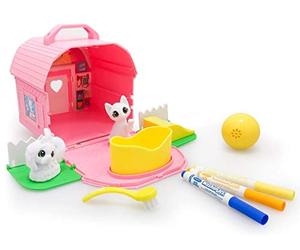 CRAYOLA Washimals Pets - Park Playground Playset | Colour Your Own Washimal Pets Again and Again | Includes 3 Washable Markers | Ideal for Kids Aged 3+