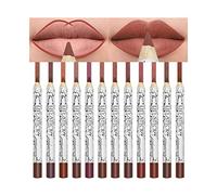 Crayon a Levre, Set of 12 Matte Lip Pencils, Waterproof Lipsticks with Perfect and Contours, 12 Dazzling Colors (Assorted color)