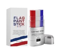 Crayon Cosmetic Stick - Tri Colour National Pride Crayons, Soccer Stadium Fan Paint | Skin Friendly Camouflage Palette, Cover Accessories Holidays School Plays Galas Rallies Carnivals Concert Zone