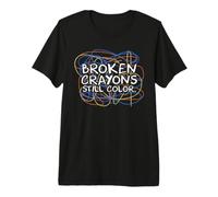 Crayon Cray Colors Child Art - Broken Crayons Still Color Premium T-Shirt